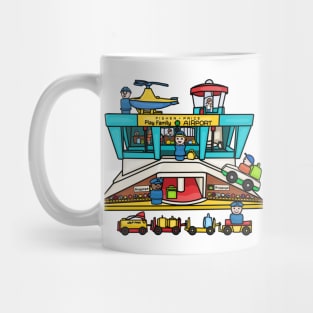 Little People Play Family Airport Drawing Mug